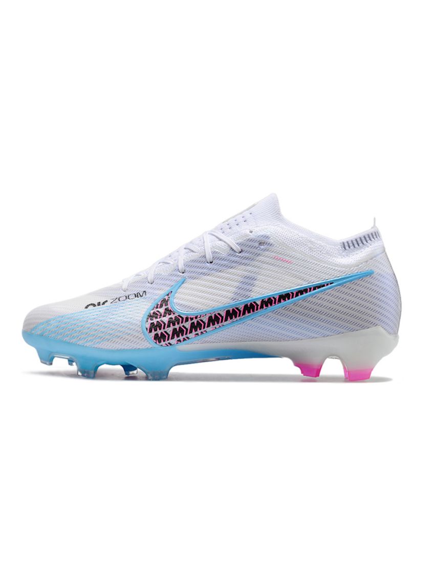 Nike Air Zoom Mercurial Vapor 15 Elite FG - White/Light Blue/Laser Pink