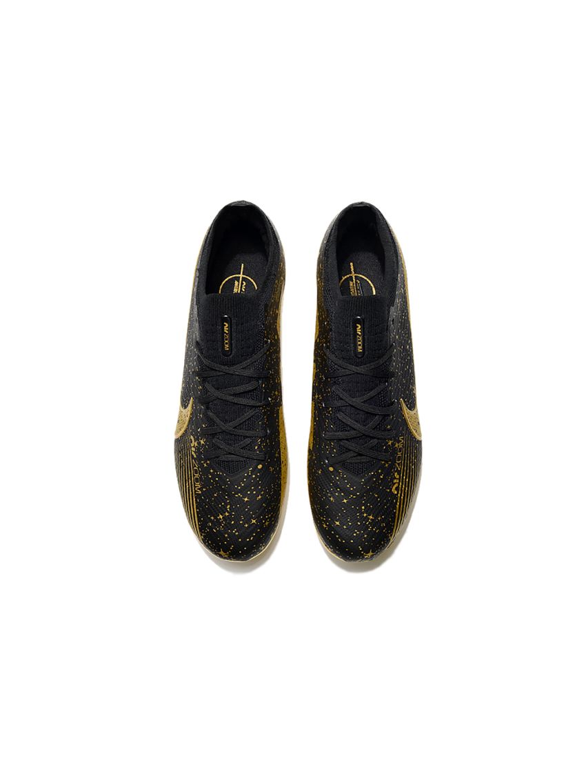 Nike Air Zoom Mercurial Vapor 15 Elite FG - Black/Metallic Gold/White