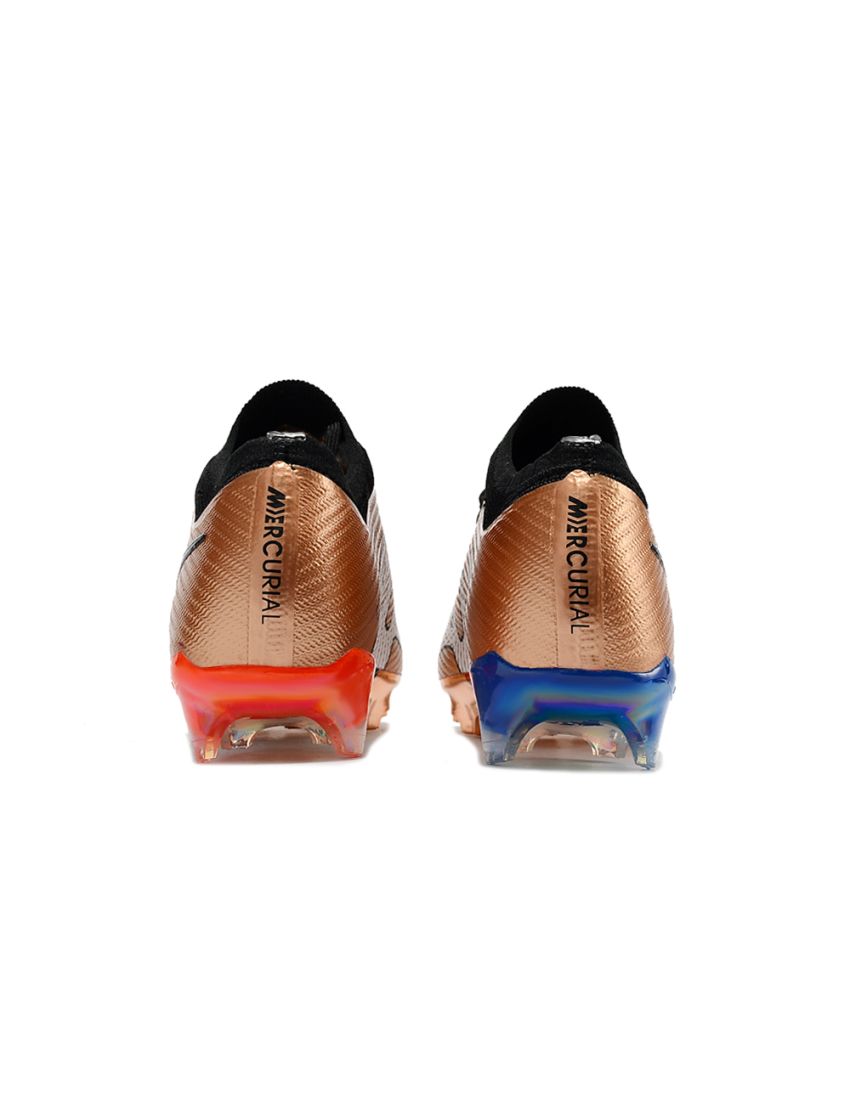 Nike Air Zoom Mercurial Vapor 15 Elite FG - Metallic Gold/White/Blue