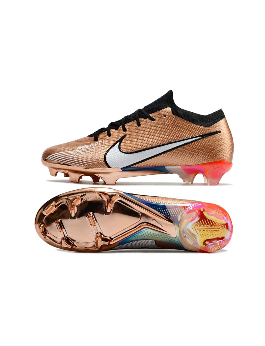 Nike Air Zoom Mercurial Vapor 15 Elite FG - Metallic Gold/White/Blue