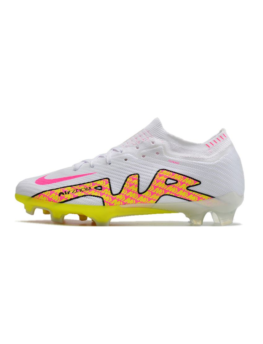 Nike Air Zoom Mercurial Vapor 15 Elite FG - White/Black/Yellow/Pink