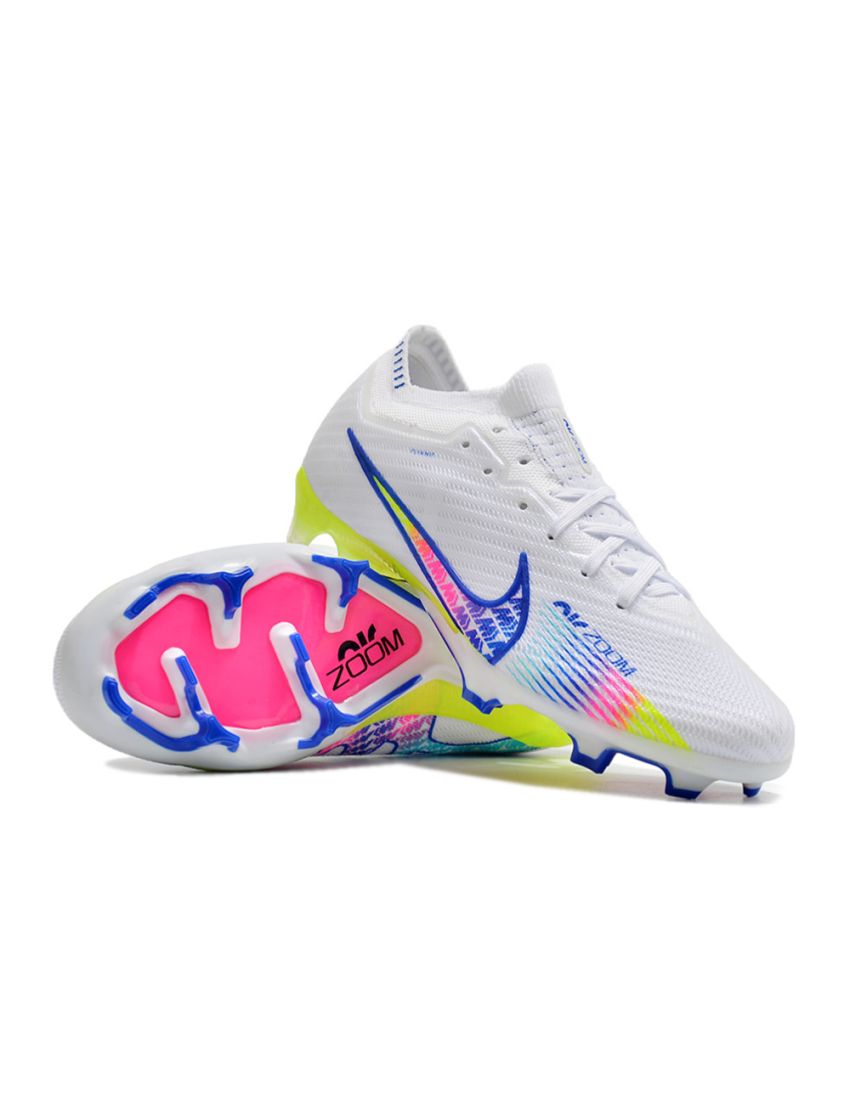 Nike Air Zoom Mercurial Vapor 15 Elite FG - White/Blue/Multicolor