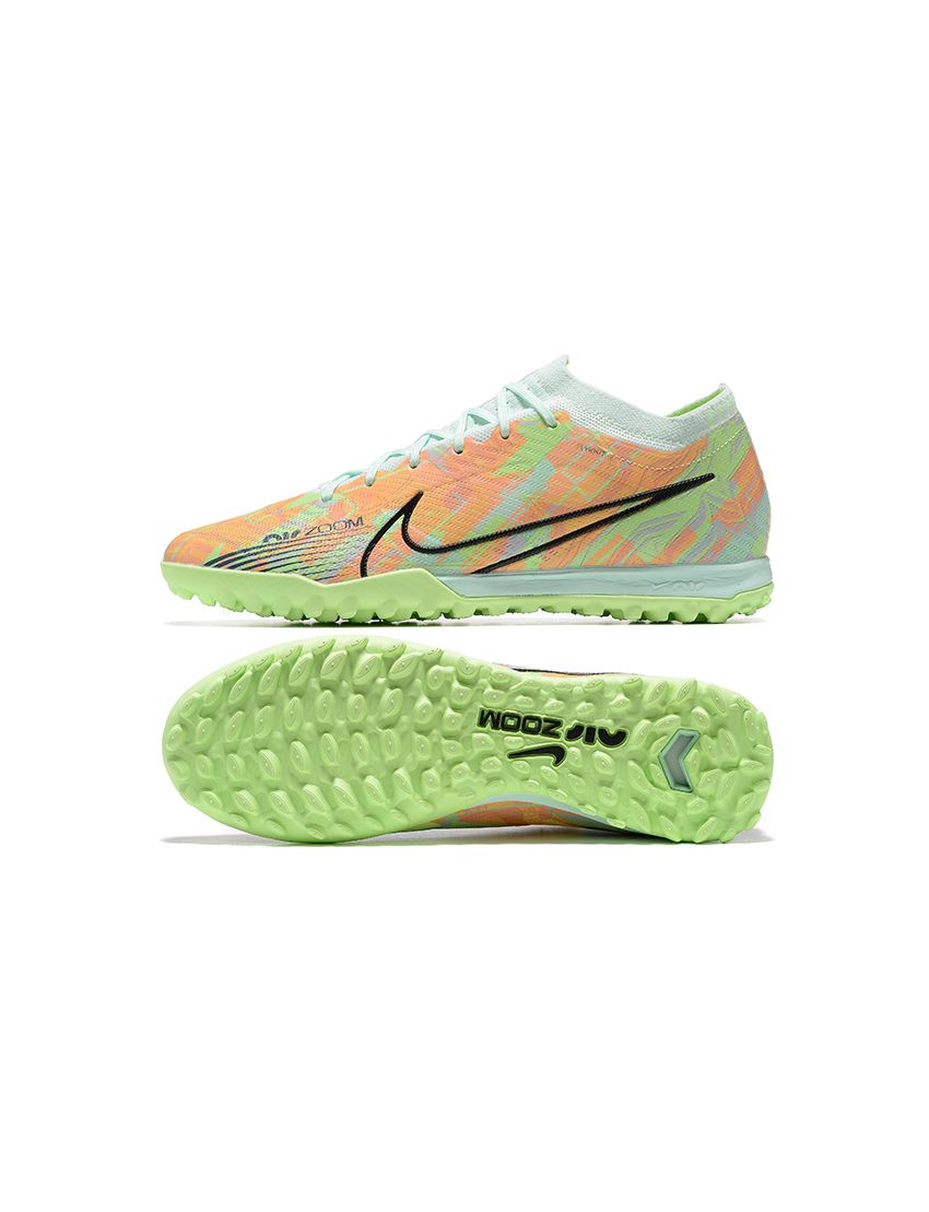 Nike Air Zoom Mercurial Vapor 15 Elite TF Bonded - Barely Green/Blackened Blue/Total Orange