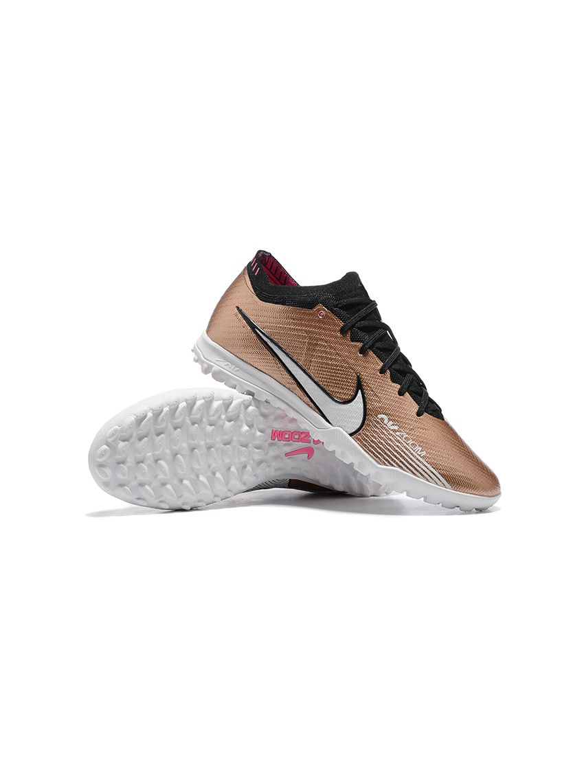Nike Air Zoom Mercurial Vapor 15 Elite TF Metallic Gold White