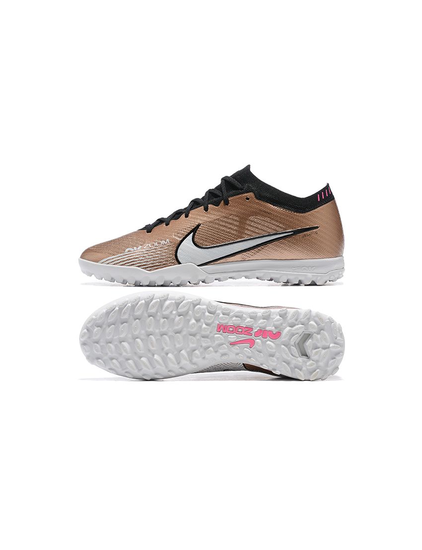 Nike Air Zoom Mercurial Vapor 15 Elite TF Metallic Gold White