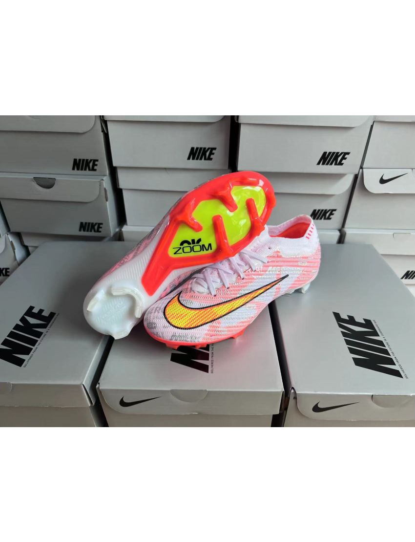 Nike Air Zoom Mercurial Vapor 15 Elite FG XXV - White/Orange/Black