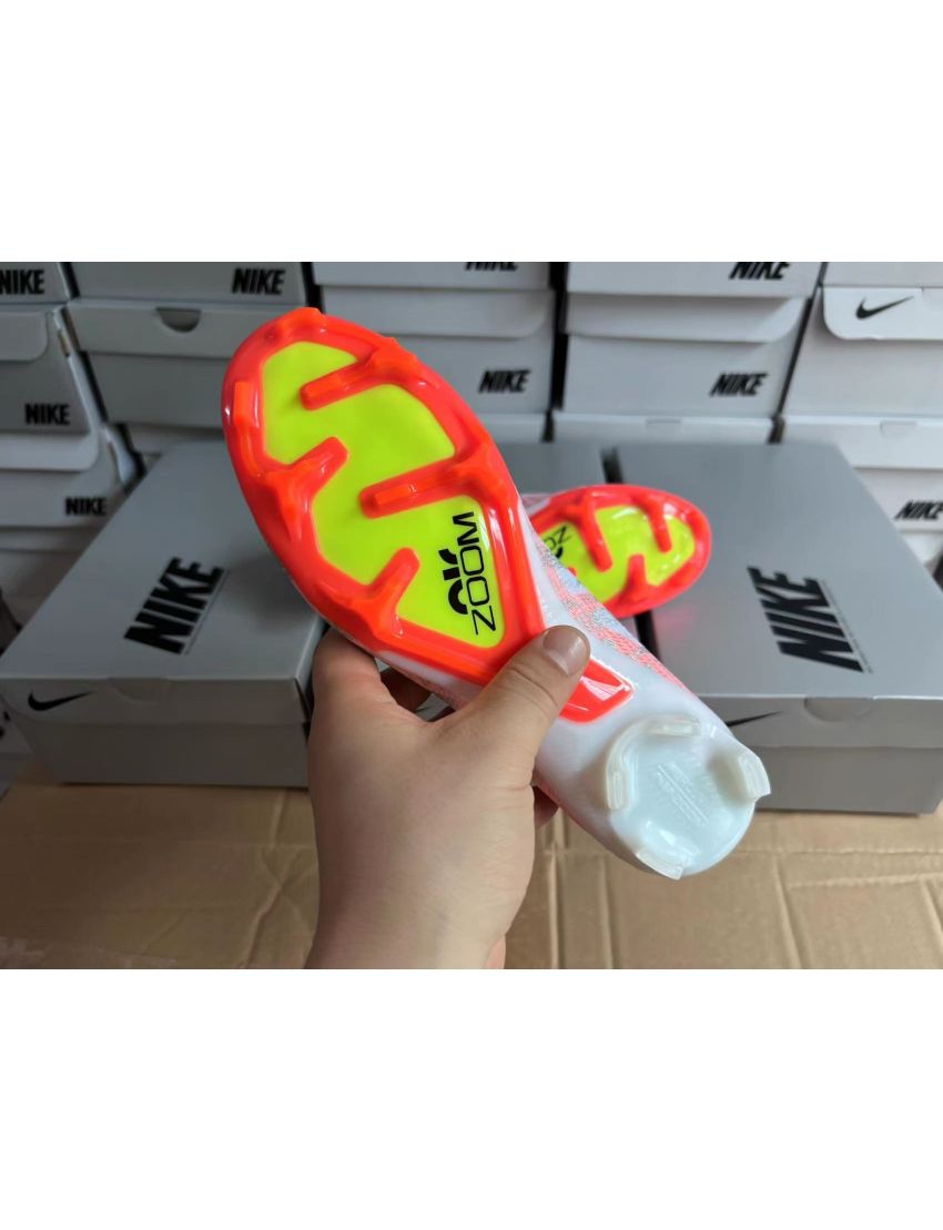Nike Air Zoom Mercurial Vapor 15 Elite FG XXV - White/Orange/Black