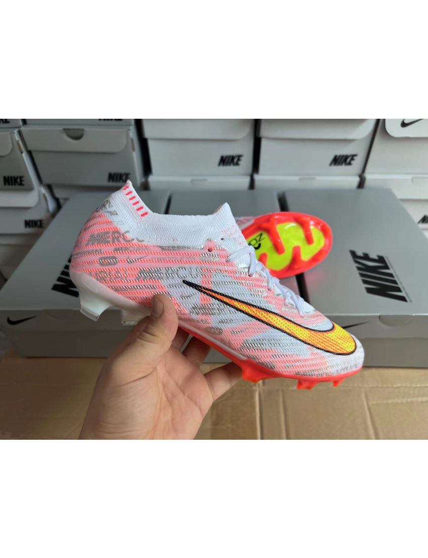 Nike Air Zoom Mercurial Vapor 15 Elite FG XXV - White/Orange/Black