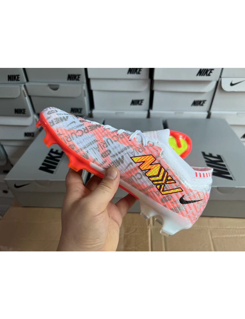 Nike Air Zoom Mercurial Vapor 15 Elite FG XXV - White/Orange/Black