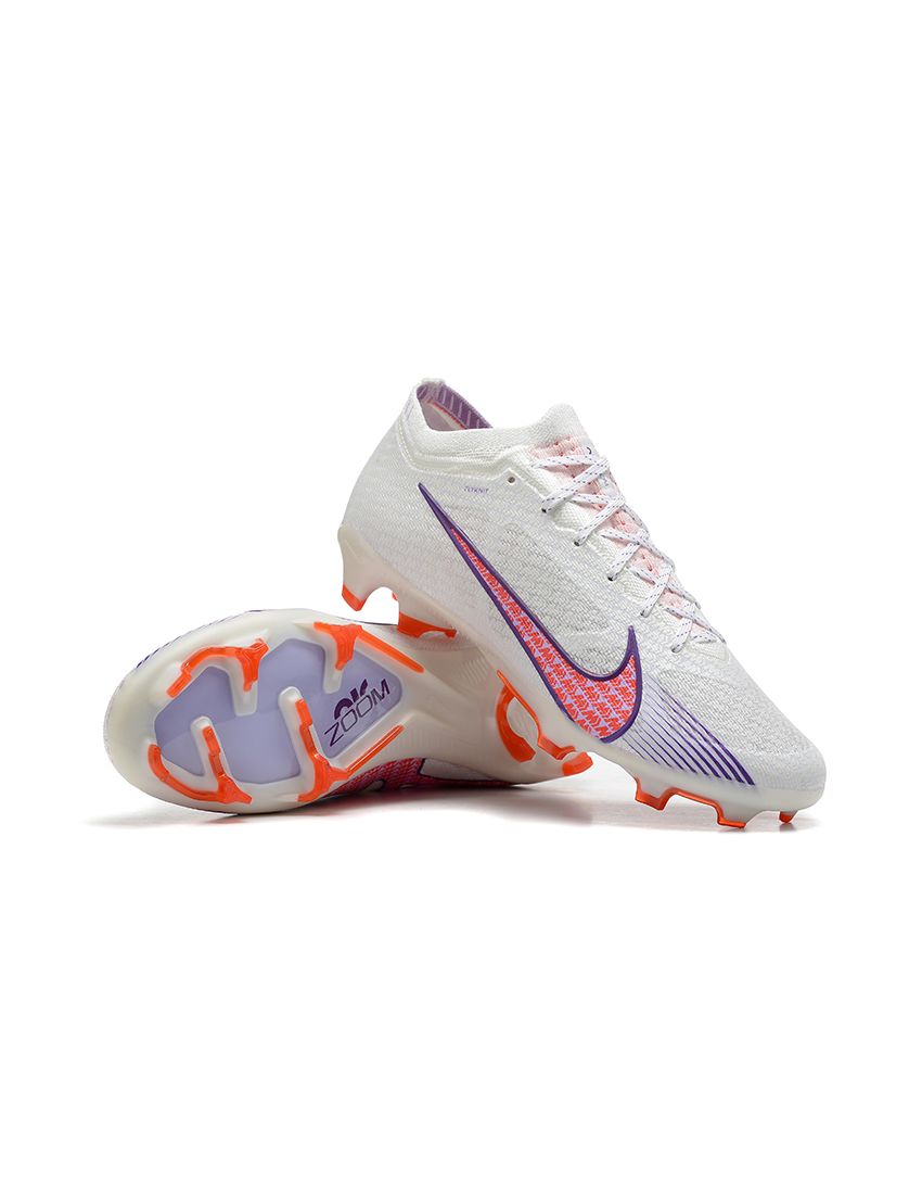 Nike Air Zoom Mercurial Vapor 15 Elite FG White Purple Orange