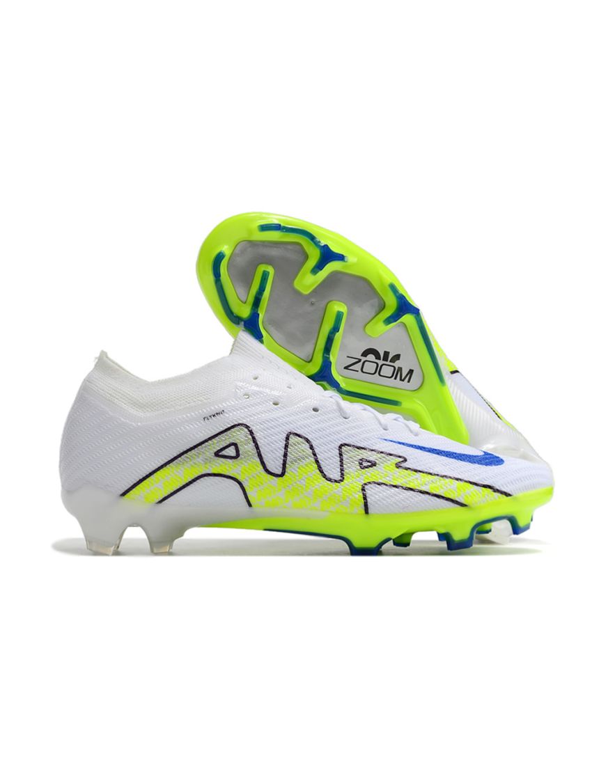 Nike Air Zoom Mercurial Vapor 15 Elite FG White Volt Blue
