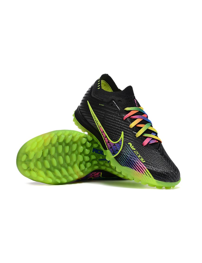 Nike Air Zoom Mercurial Vapor 15 Elite TF Black Green Multicolor