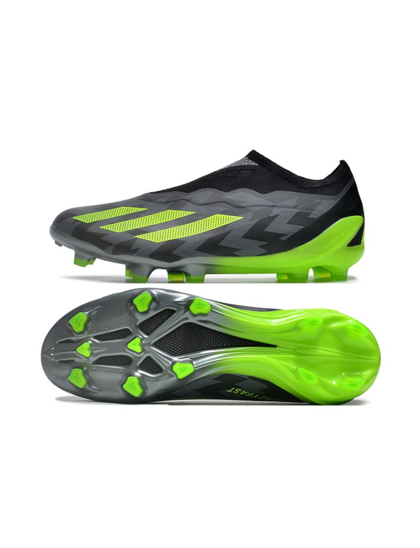 adidas X Crazyfast .1 Laceless FG Crazycharged - Core Black/Solar Yellow/Grey Five