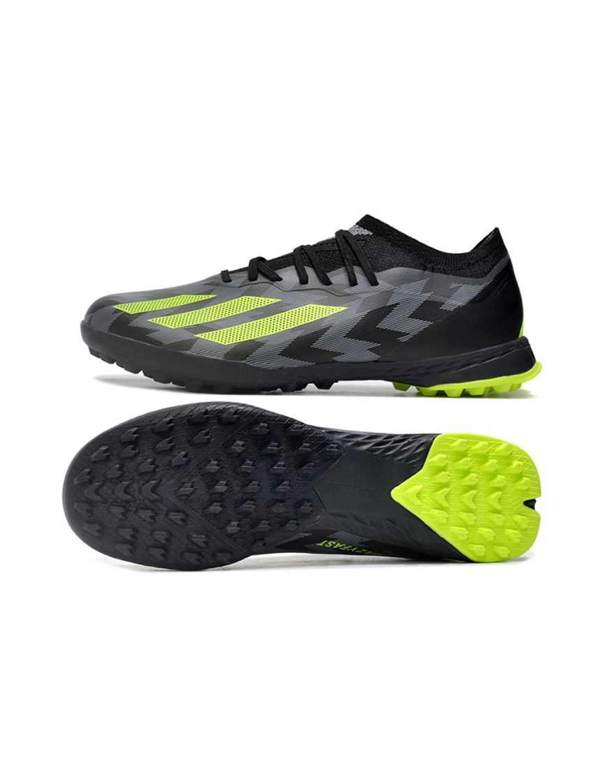 adidas X Crazyfast .1 Laceless TF Crazycharged - Core Black/Solar Yellow/Grey Five