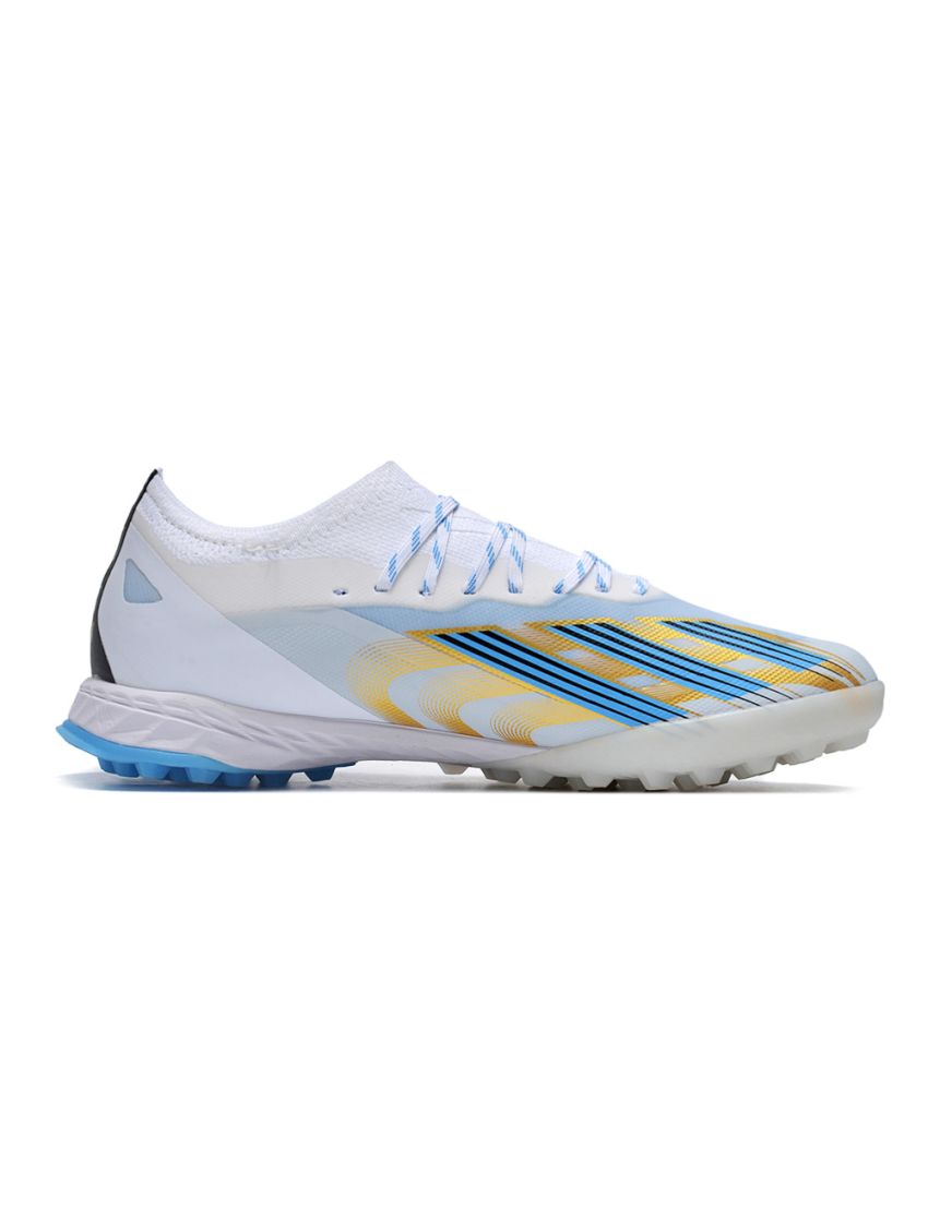 adidas X Crazyfast Messi .1 TF Las Estrellas Pack - White/Pulse Blue/Gold Metallic