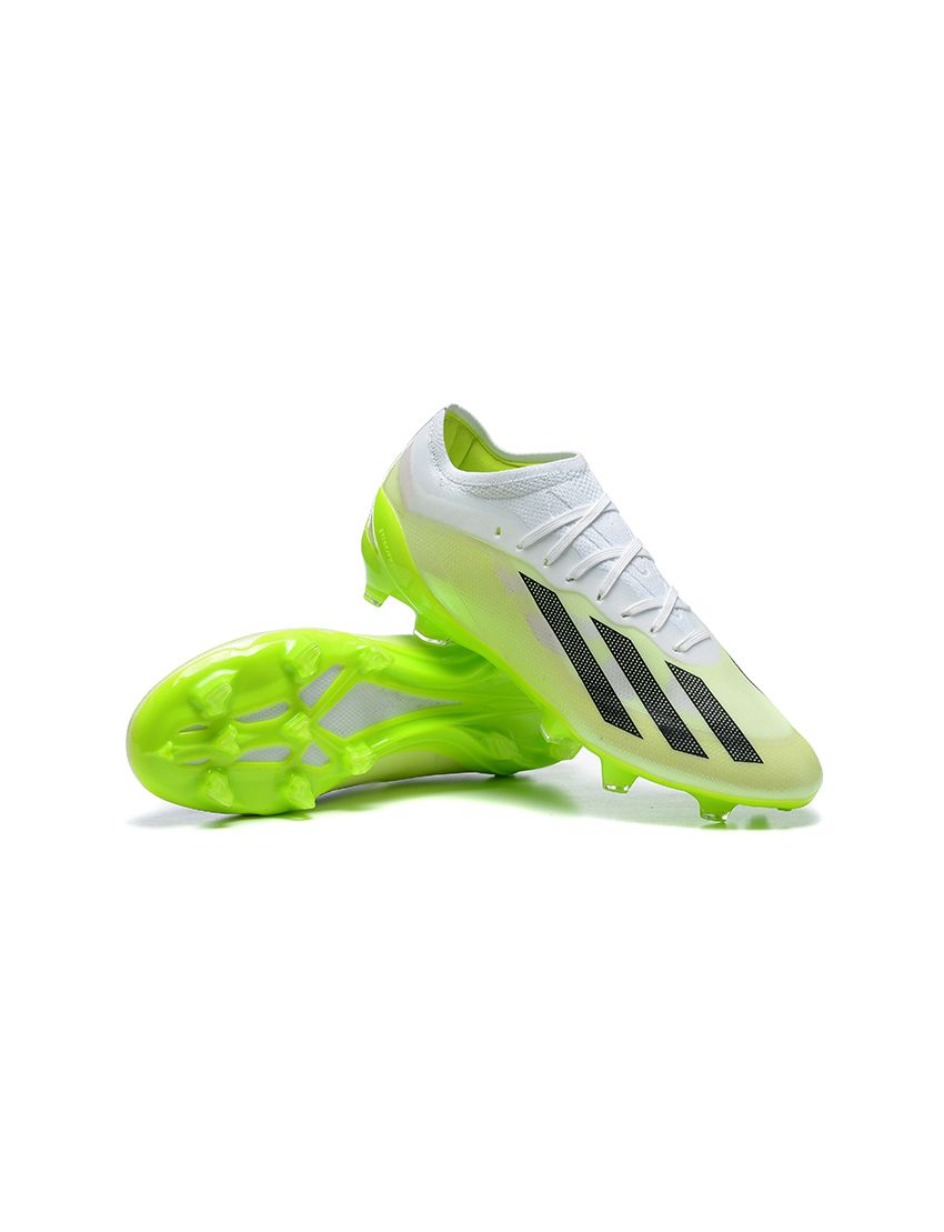 adidas X Crazyfast .1 FG Crazyrush - Footwear White/Core Black/Lucid Lemon