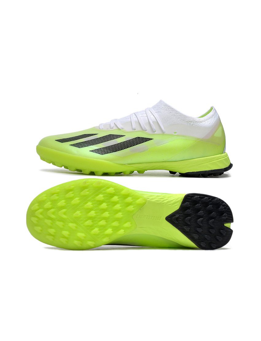 adidas X CrazyFast.1 TF - Cloud White/Core Black/Lucid Lemon