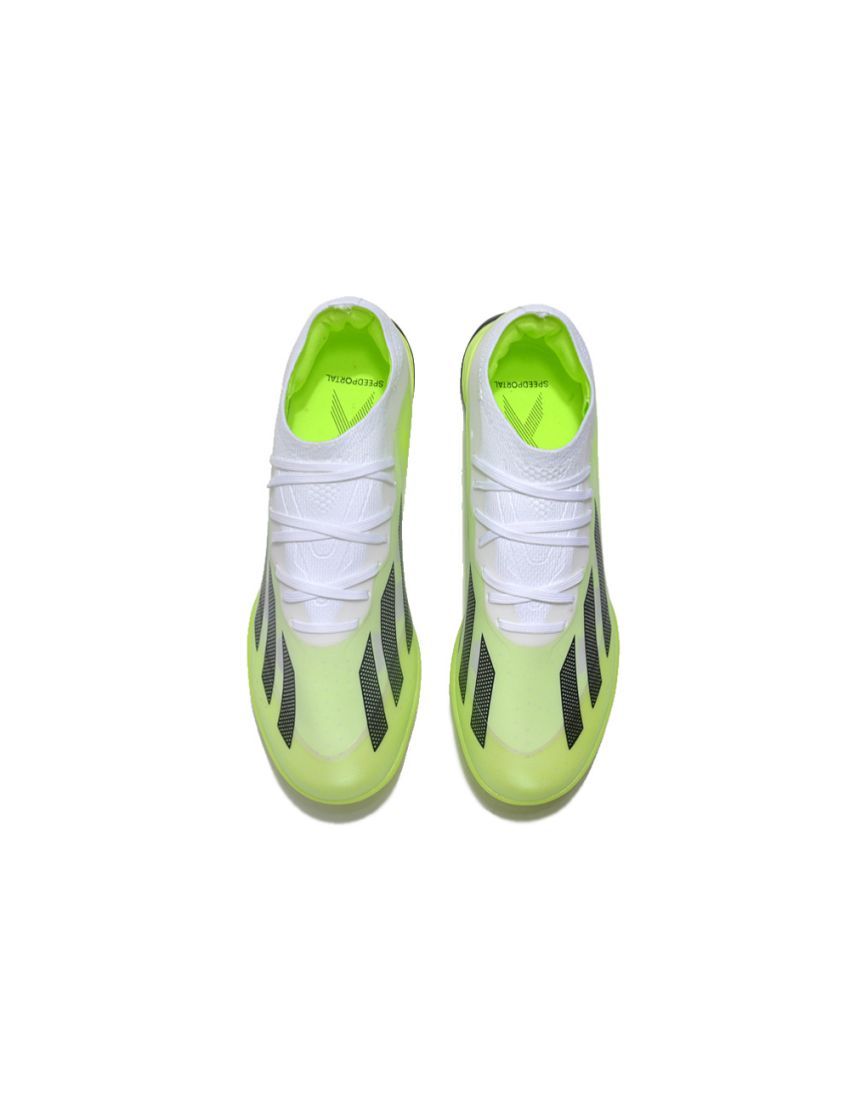 adidas X CrazyFast.1 TF - Cloud White/Core Black/Lucid Lemon