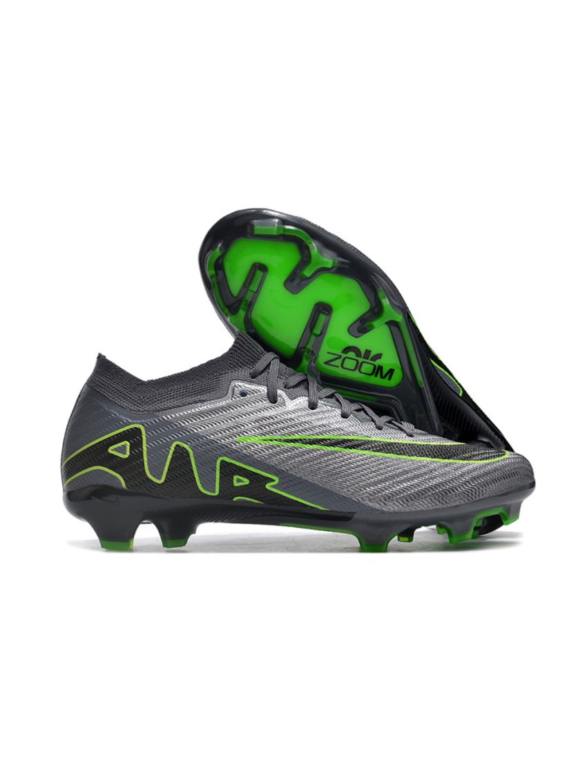 Nike Air Zoom Mercurial Vapor 15 Elite FG Silver Green Black