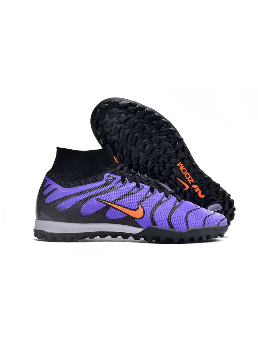 Nike Zoom Mercurial Superfly IX Elite TF Purple Orange Black