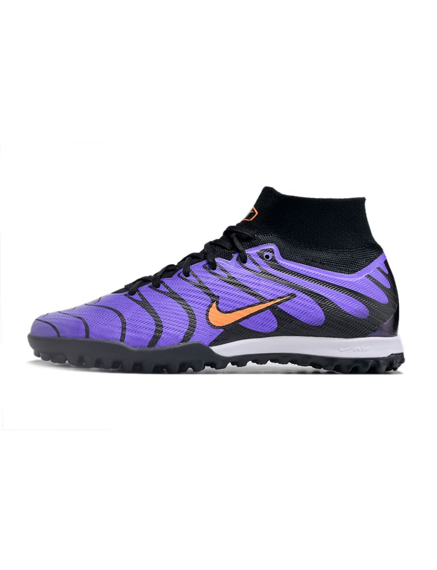 Nike Zoom Mercurial Superfly IX Elite TF Purple Orange Black