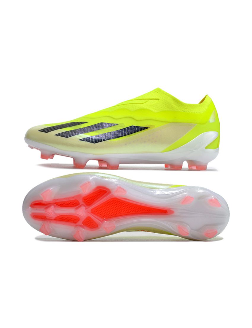 Adidas X Crazyfast .1 Laceless FG - Yellow Black Red