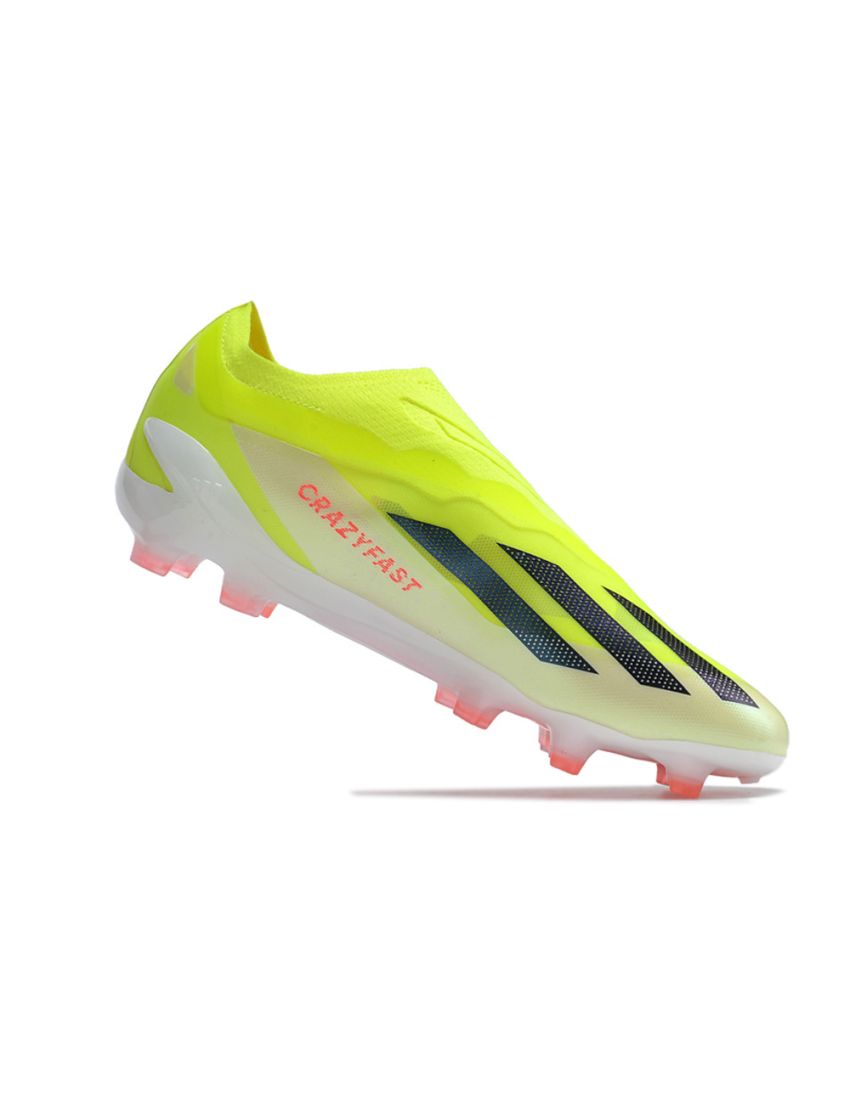 Adidas X Crazyfast .1 Laceless FG - Yellow Black Red