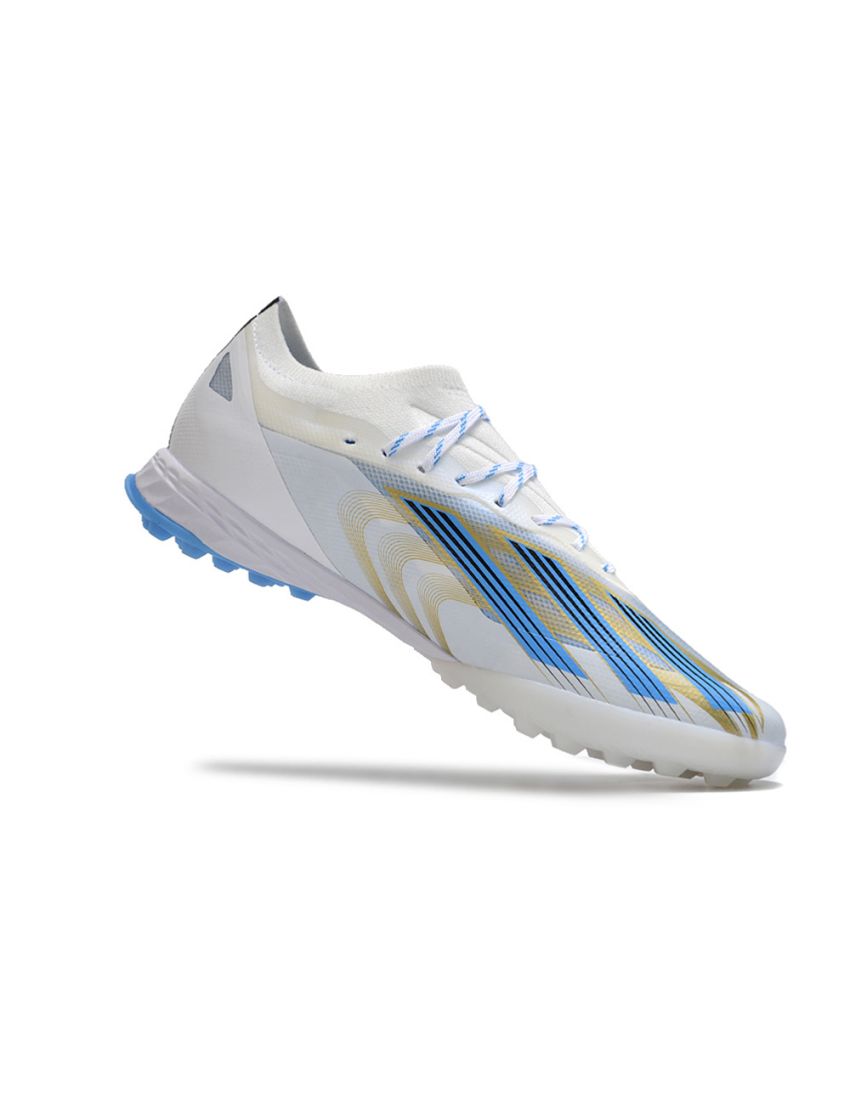 Adidas X CrazyFast Messi.1 TF Las Estrellas Footwear White Pulse Blue Gold Metallic