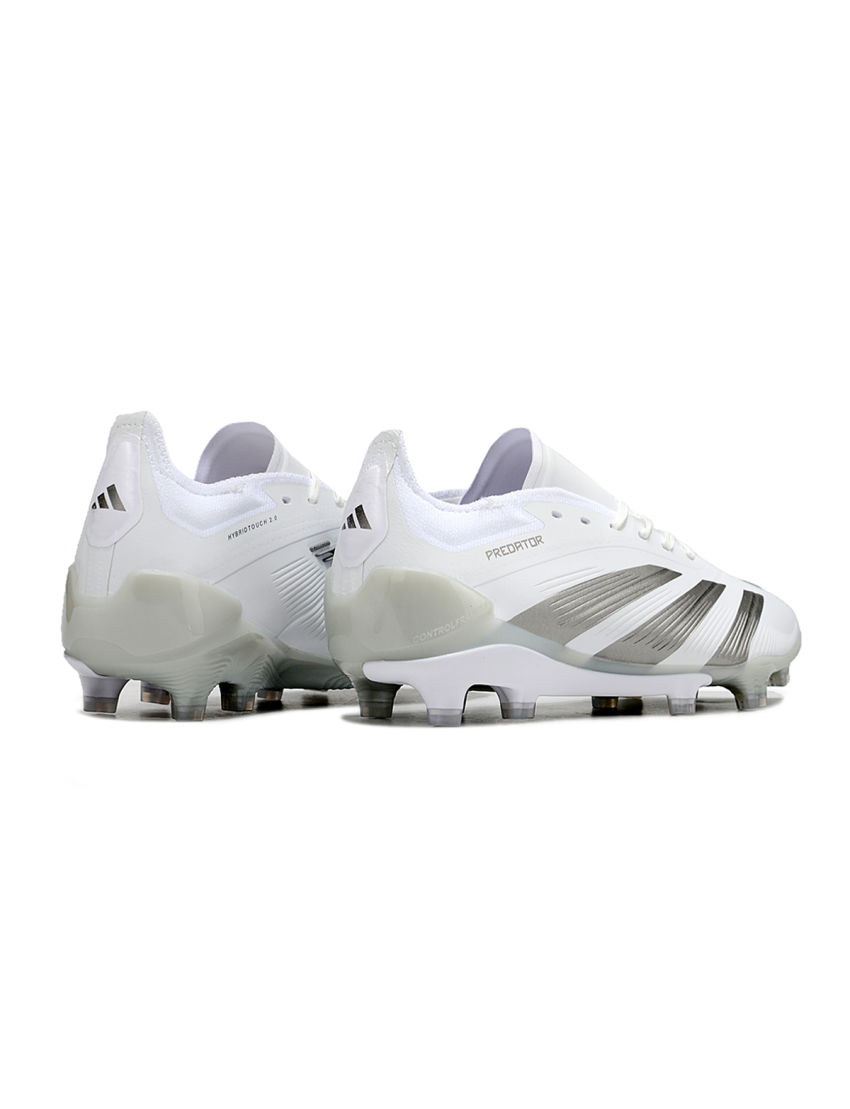 Adidas Predator Accuracy.1 Low League FG- White Pack Silver Metallic