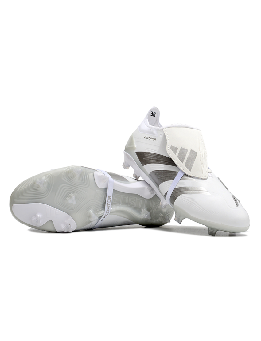 Adidas Predator Accuracy.1 Low League Fold-Over Tongue FG-White Pack Silver Metallic
