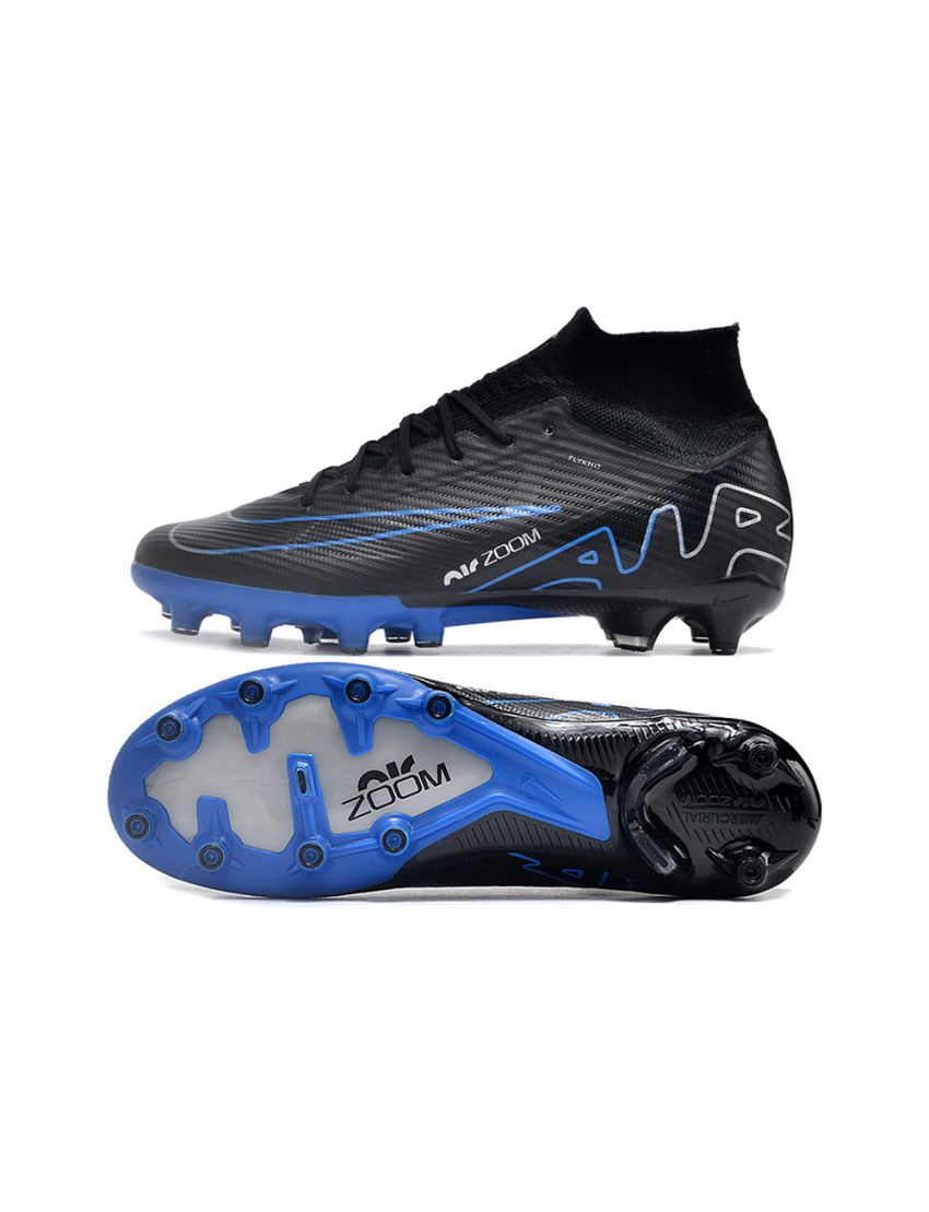 Nike Air Zoom Mercurial Superfly IX Elite AG-Pro Shadow - Black Chrome Hyper Royal