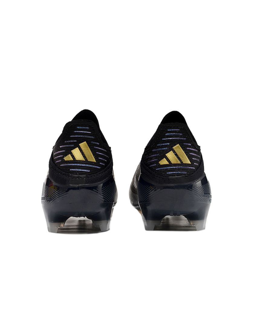 Adidas F50 Elite Laceless FG Dark Spark - Core Black/Iron Metal/Gold Metallic