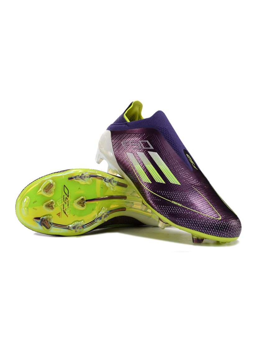 Adidas F50 Elite Laceless FG Fast Reborn - Unity Purple Footwear White Lucid Lemon