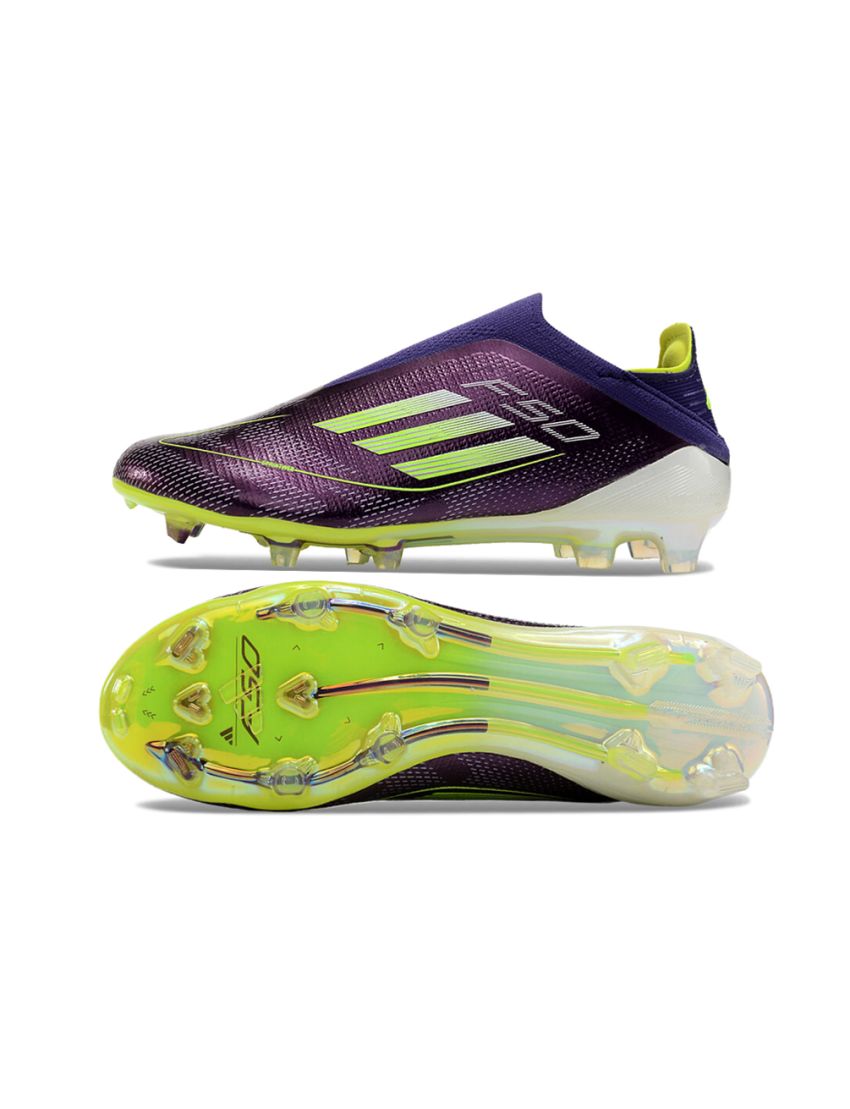 Adidas F50 Elite Laceless FG Fast Reborn - Unity Purple Footwear White Lucid Lemon