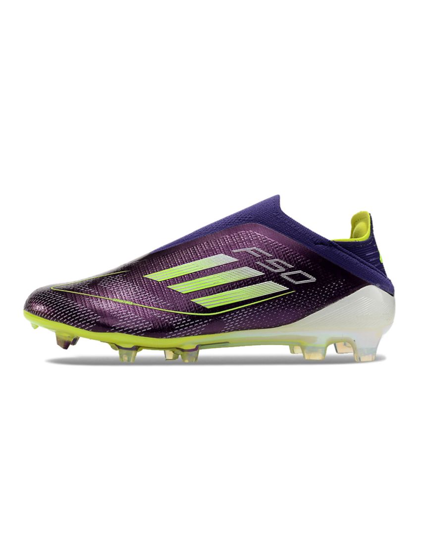 Adidas F50 Elite Laceless FG Fast Reborn - Unity Purple Footwear White Lucid Lemon