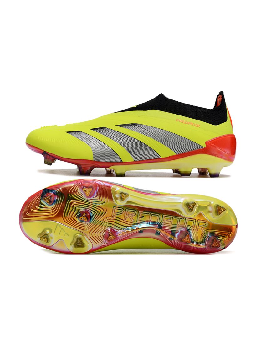 Adidas Predator Elite Laceless FG Solar Yellow Core Black Silver