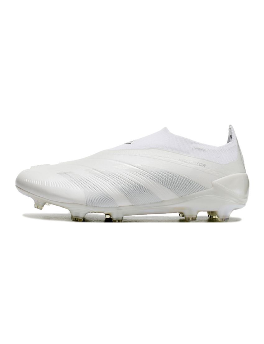 Adidas Predator Elite Laceless FG White Silver Met
