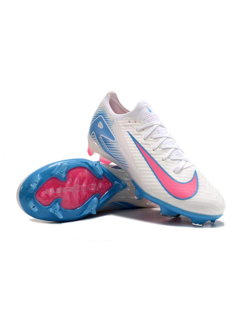 Nike Air Zoom Mercurial Vapor 16 Elite FG White Pink Blue