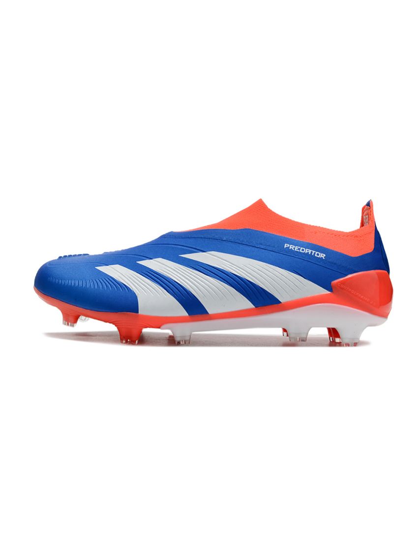 Adidas Predator Elite Laceless FG - Blue White Solar Red