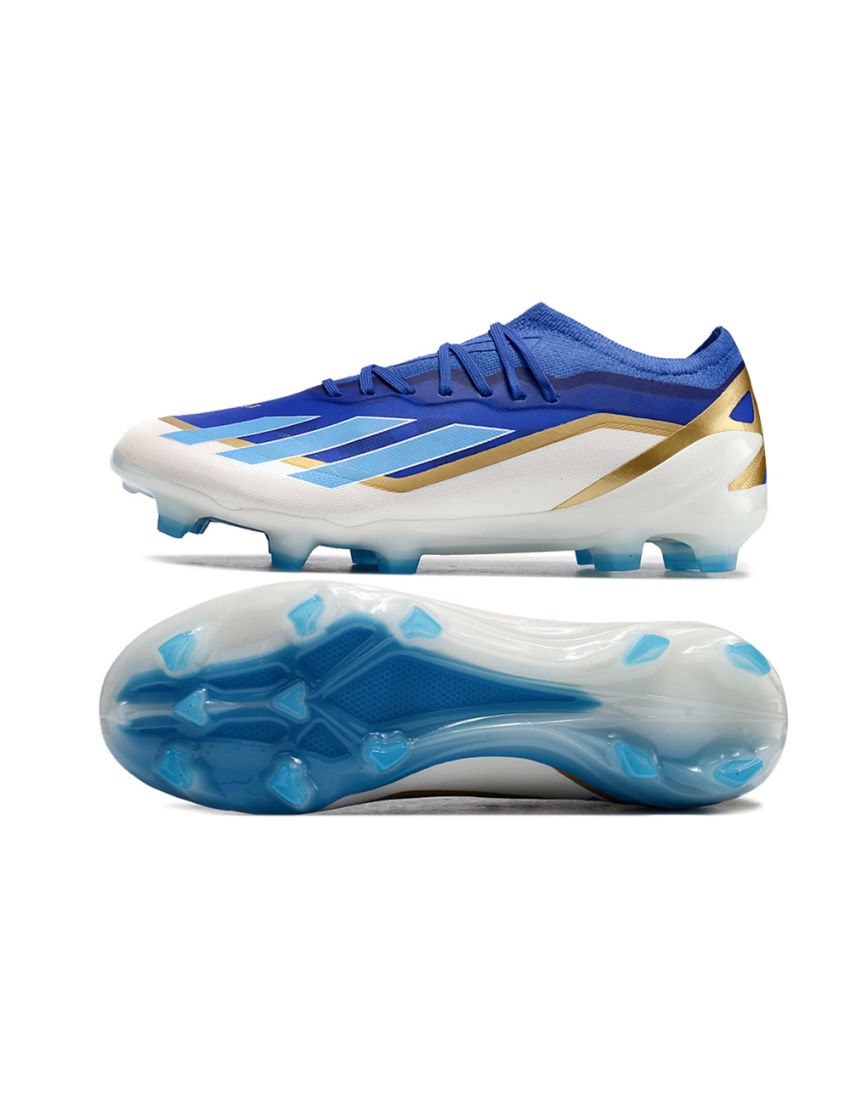 Adidas X Crazyfast Messi.1 Elite FG Spark Gen10s - Lucid Blue Blue Burst Footwear White