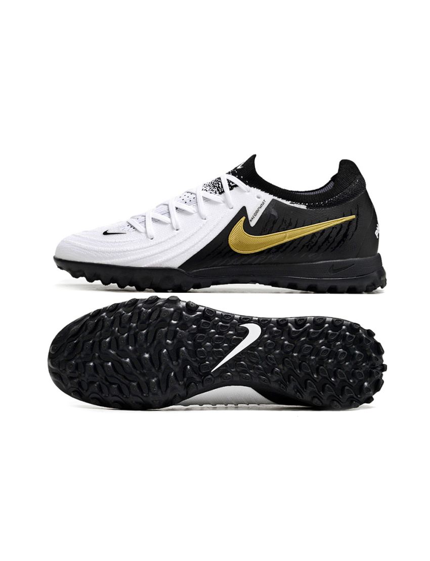Nike Phantom GX II Elite TF Mad Ready - White/Black/Metallic Gold Coin