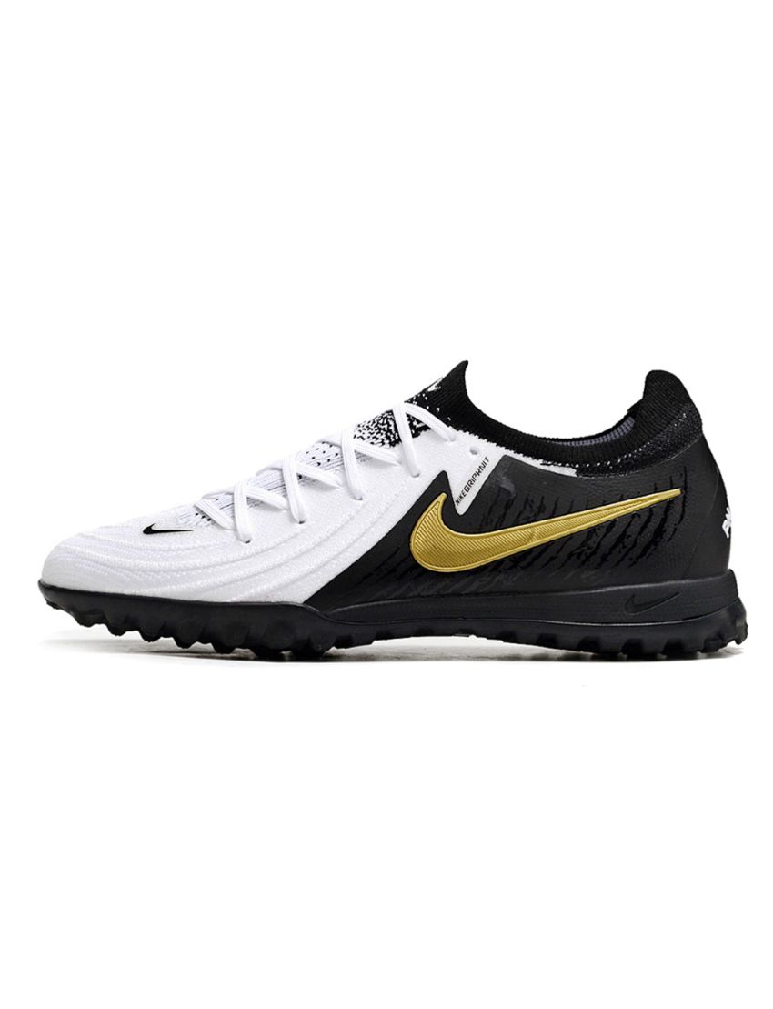 Nike Phantom GX II Elite TF Mad Ready - White/Black/Metallic Gold Coin