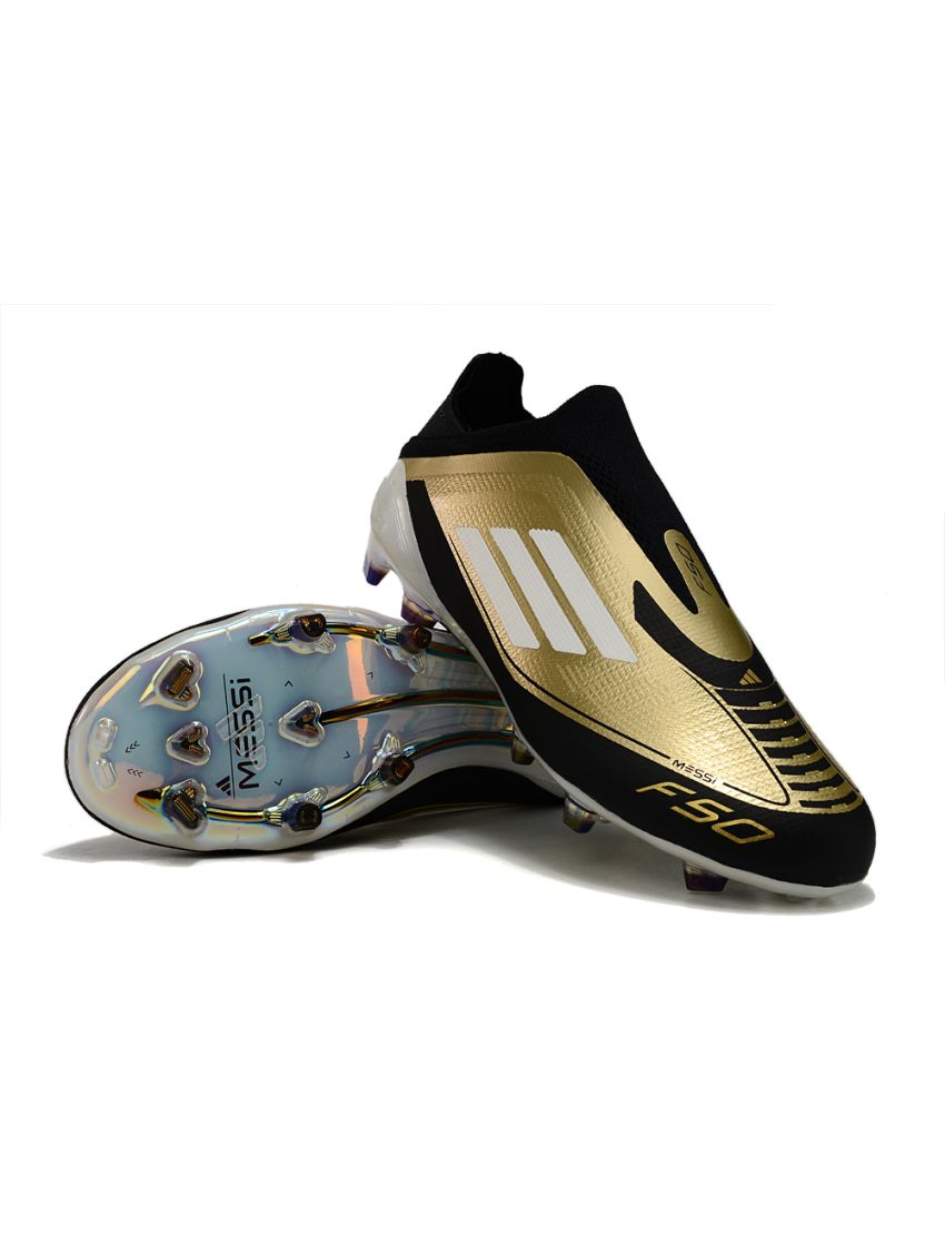Adidas F50 Messi Elite FG Triunfo Dorado - Gold Metallic Footwear White Core Black