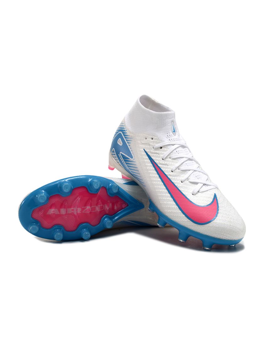Nike Air Zoom Mercurial Superfly 10 Elite AG-PRO White Pink Blue