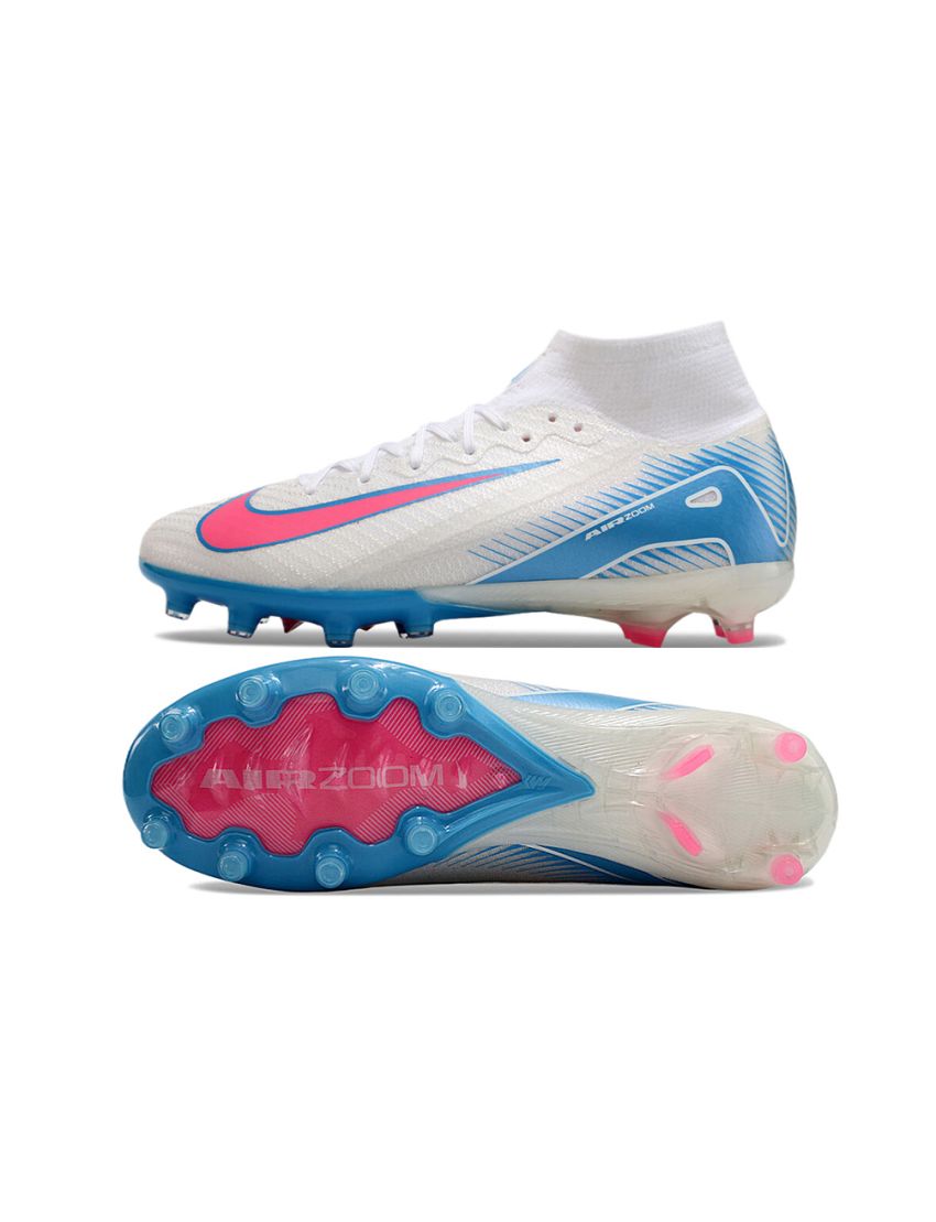 Nike Air Zoom Mercurial Superfly 10 Elite AG-PRO White Pink Blue