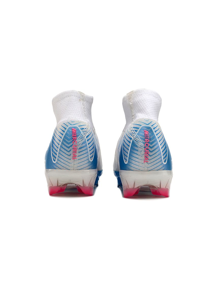Nike Air Zoom Mercurial Superfly 10 Elite FG White Pink Blue