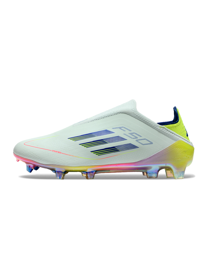 adidas F50 Elite Laceless FG Stellar Icon - Almost Blue/Semi Lucid Blue/Semi Solar Yellow