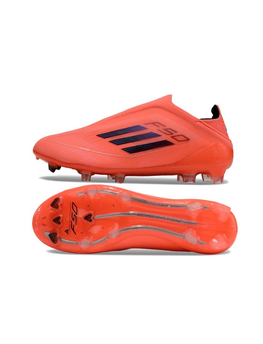 adidas F50 Elite Laceless FG Vivid Horizon - Turbo/Aurora Black/Platin Metallic