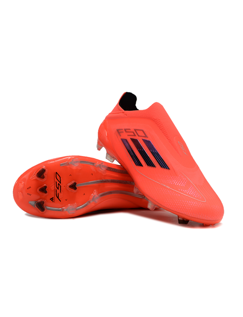 adidas F50 Elite Laceless FG Vivid Horizon - Turbo/Aurora Black/Platin Metallic