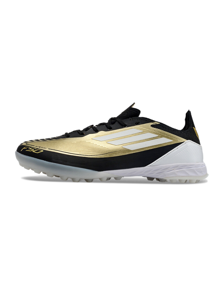 adidas F50 Messi Elite TF Triunfo Dorado - Gold Metallic/Footwear White/Core Black